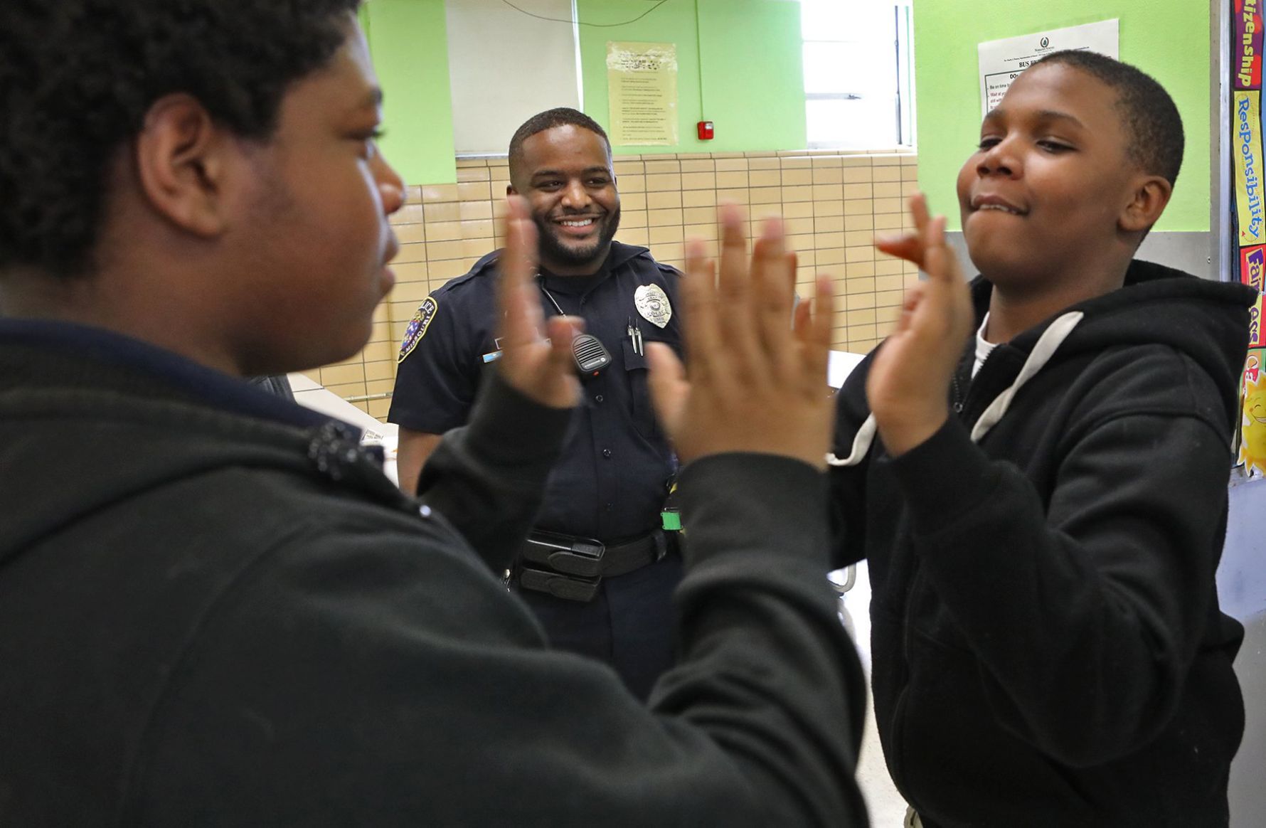 Normandy school resource officer back to his roots